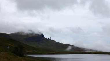 4 k Ultrahd Timelapse Storr, Skye İskoçya'da yaşlı adamın