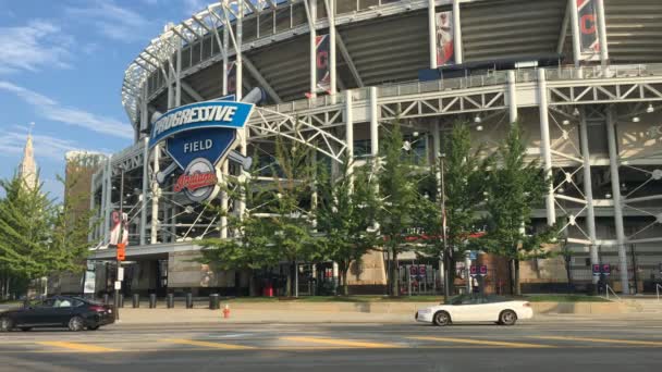 4 к Ultrahd вид Progressive Field в Клівленді, штат Огайо — стокове відео