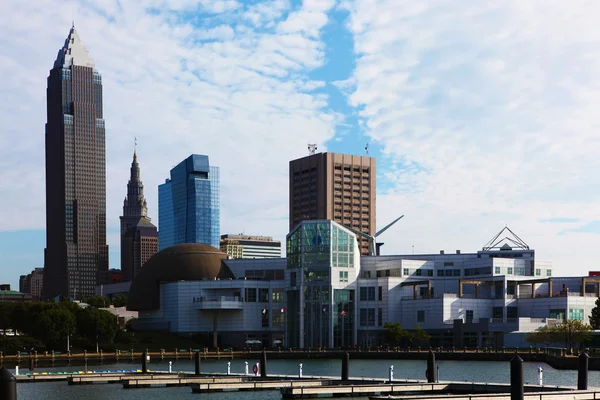 Vista do centro da cidade de Cleveland, Ohio — Fotografia de Stock