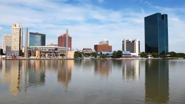 4K UltraHD Timelapse Toledo, Ohio en un día soleado — Vídeos de Stock