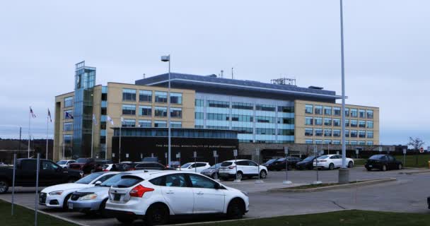 Edifício Municipal Regional Whitby Ontário Canadá — Vídeo de Stock