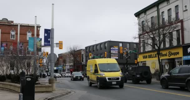 Вид Центр Города Уитби Онтарио Канада — стоковое видео