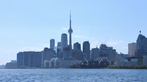 Timelapse Van Toronto Ontario Canada Skyline Vroege Ochtend — Stockvideo