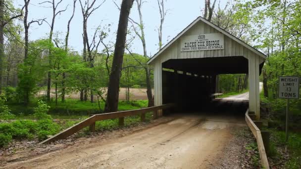 Zacke Cox Covered Bridge Indiana États Unis — Video