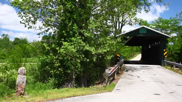 Ohio Abd Ballard Yolu Kapalı Köprü — Stok video