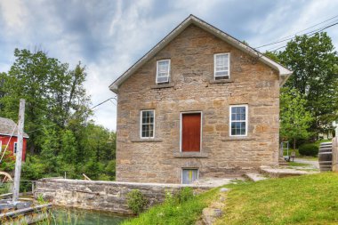 St. Catharines, Kanada yakınlarındaki Morningstar Mill manzarası