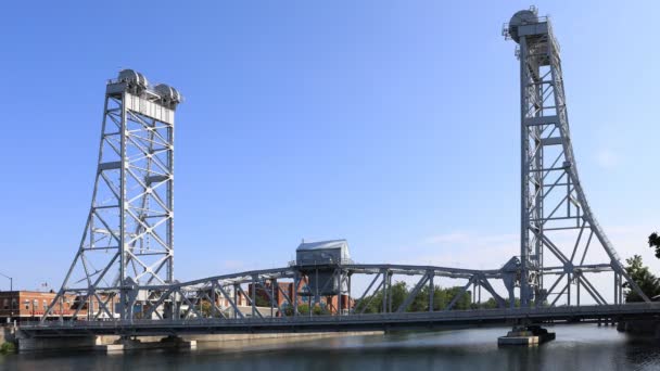 Ultrahd Timelapse Main Street Bridge Welland Canada — Stok video