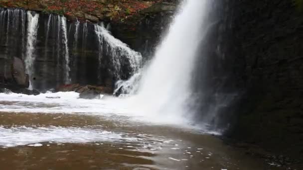 Lower Balls Falls Cena Ontário Canadá — Vídeo de Stock