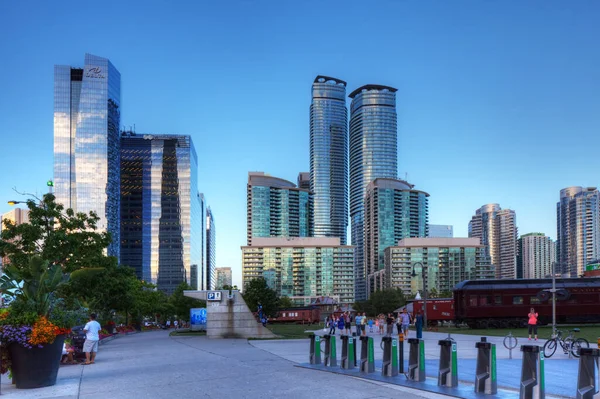 Uitzicht Wolkenkrabbers Het Centrum Van Toronto — Stockfoto