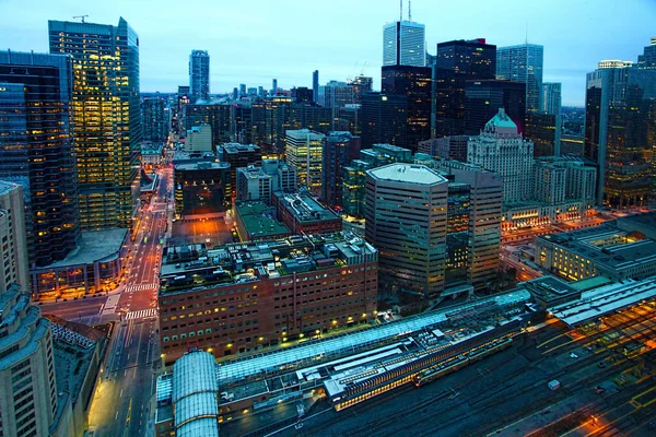 Mirando Hacia Centro Ciudad Toronto Canadá — Foto de Stock