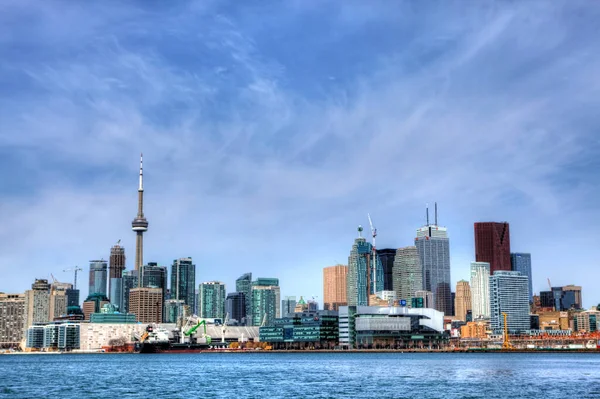 Skyline Van Toronto Een Zonnige Dag — Stockfoto