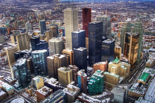 Uma Vista Aérea Centro Cidade Toronto — Fotografia de Stock