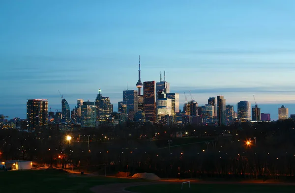 Horizon Toronto Nuit Partir Riverdale Park — Photo