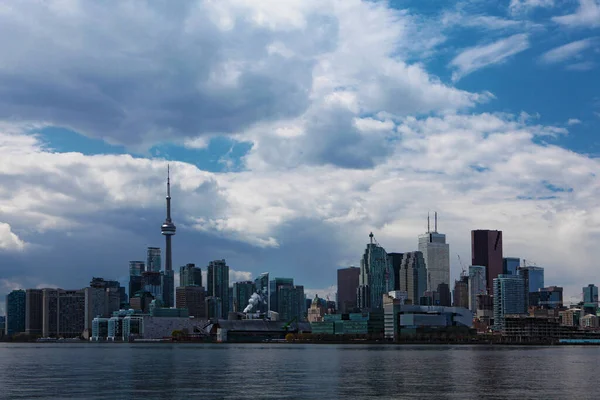 Skyline Toronto Una Giornata Nuvolosa — Foto Stock