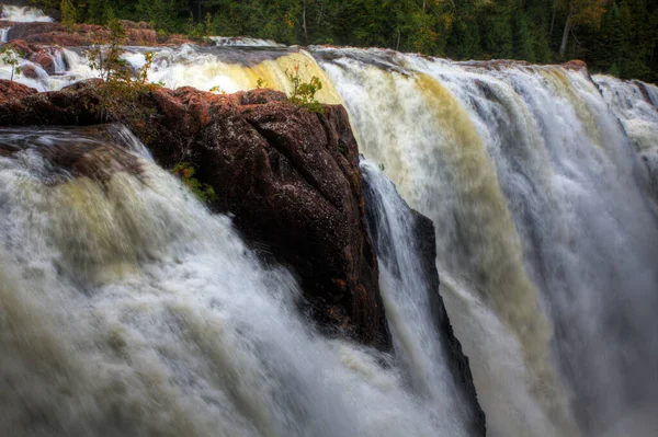 Закритий Вигляд Водоспад Обрі Онтаріо Канада — стокове фото