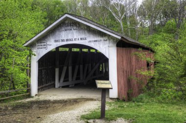 The Narrows Covered Bridge in Indiana, United States