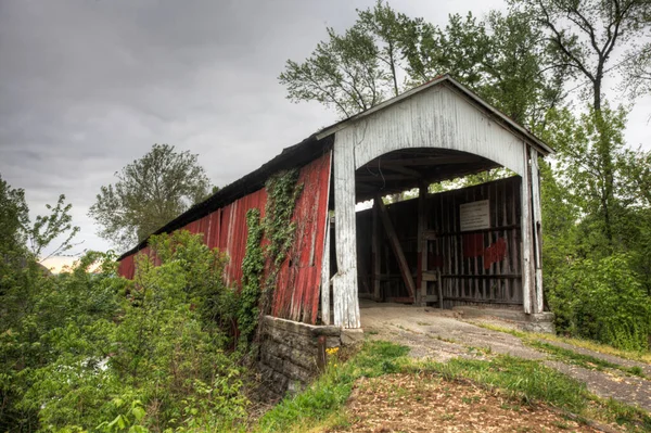 Shieldstone Covered Bridge Indiana Verenigde Staten — Stockfoto
