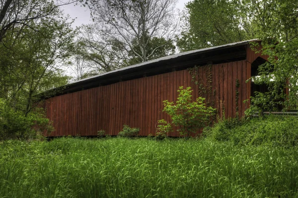 Cornstalk Covered Bridge Indiana États Unis — Photo