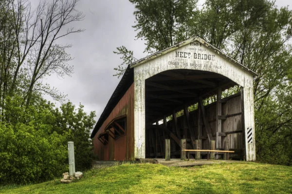 Neet Covered Bridge Indiana United States — Stockfoto