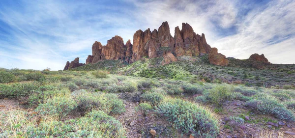 Panorama Las Montañas Superstición Arizona Estados Unidos — Foto de Stock