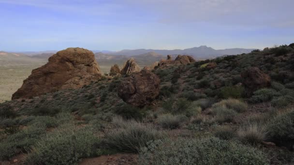 Bijgeloof Mountains View Arizona Verenigde Staten — Stockvideo