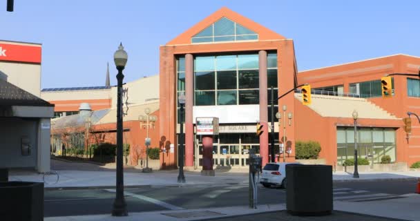 Brantford Ontario Canadá Noviembre 2020 Vista Plaza Del Mercado Brantford — Vídeos de Stock