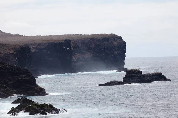 Uitzicht Kust Vanaf Galapagos Eilanden — Stockfoto