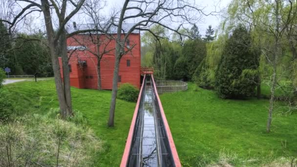 Ontario Canadá Septiembre 2017 Motion Controlled View Backhouse Mill Ontario — Vídeos de Stock