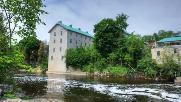 Ontario Kanada September 2017 Rörelsekontrollerad Över Andrew Mill Ontario Kanada — Stockvideo