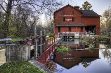 Indiana, Birleşik Devletler - 30 Eylül 2011: Indiana, ABD 'den Bonneyville Mill
