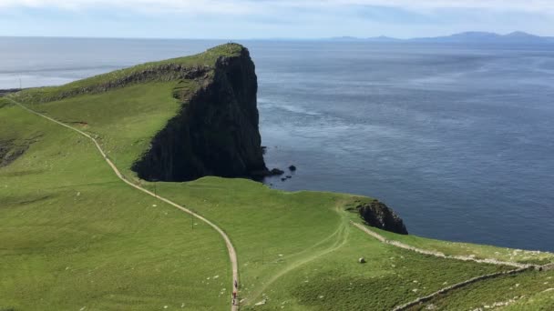 Vista Neist Point Skye Escocia — Vídeo de stock