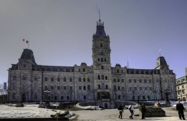 Quebec Şehri, Quebec, Kanada - 23 Mart 2016: Quebec, Kanada 'daki İl Parlamento Binası