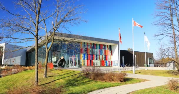 Kitchener Ontário Canadá Novembro 2020 Vista Museu Região Waterloo Kitchener — Vídeo de Stock