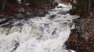 Ontario, Kanada 'daki Duschesnay Doğu Şelalesi manzarası
