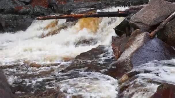 Ontario Kanada Duschesnay East Falls Manzarası — Stok video