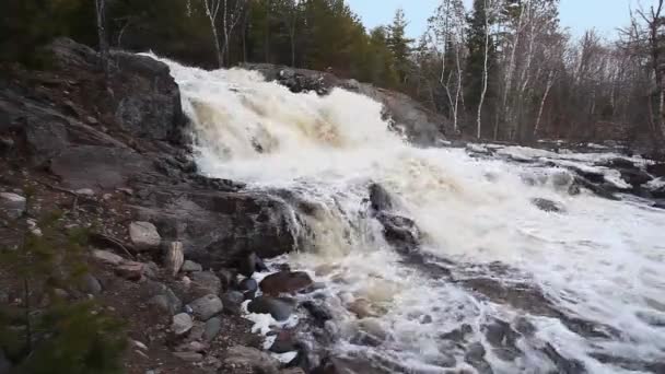 Duschesnay West Falls Ontario Canadá — Vídeo de stock