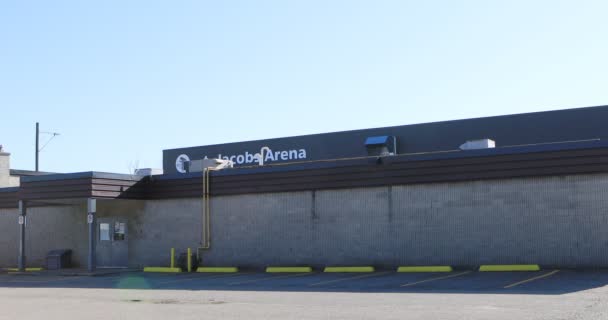 Сент Якобс Онтарио Канада Октября 2020 Года Jacobs Arena Сент — стоковое видео
