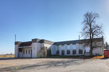 St. Jacobs, Ontario, Kanada - 23 Ekim 3030 St Jacobs Lions Club Hall, Ontario, Kanada