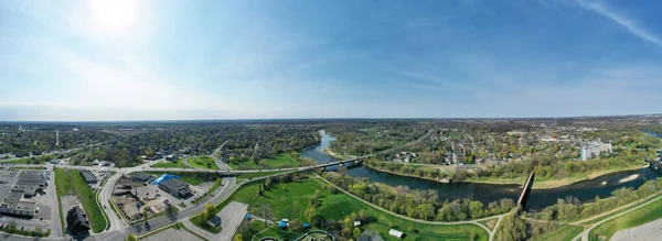 Letecký Výhled Brantford Ontario Kanada — Stock fotografie