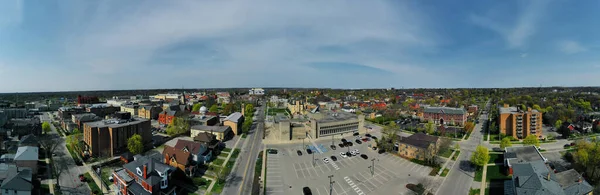 Brantford Ontario Kanada Května 2021 Letecké Panorama Radnice Brantfordu Ontario — Stock fotografie