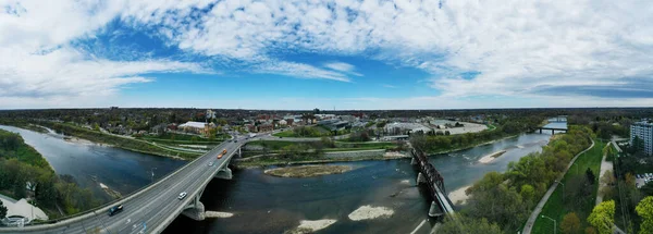 Воздушная Панорама Брэнтфорда Онтарио Канада — стоковое фото