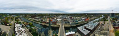 Cambridge, Ontario, Kanada 'nın hava manzarası