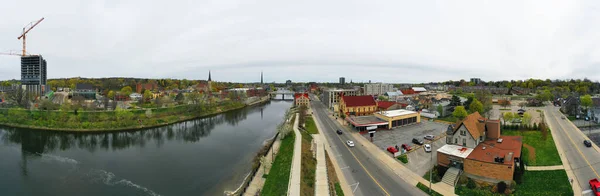 Aerial Panorama City Cambridge Ontario Canada — 图库照片