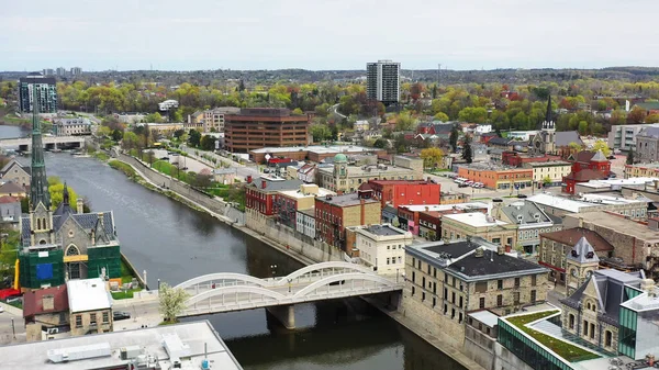 Aerial City Cambridge Ontario Canada — Stock Photo, Image