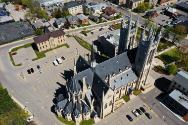 Guelph, Ontario, Kanada - 23 Mayıs 2021: Meryem Ana 'nın Meryem Ana Bazilikası, Guelph, Kanada