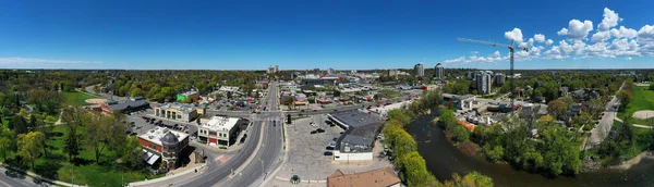 Vue Panoramique Aérienne Guelph Ontario Canada Centre Ville — Photo