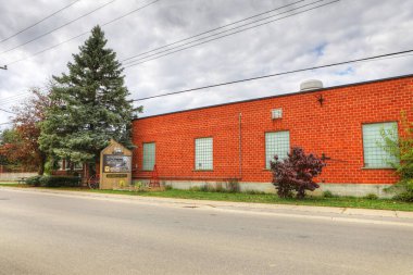 Waterford, Ontario, Kanada: 13 Ekim 2020: Waterford Heritage and Tarım Müzesi Waterford, Ontario, Kanada