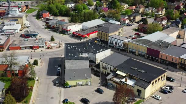 New Hamburg Ontario Canada May 2021 Vista Aérea Del Centro — Vídeos de Stock