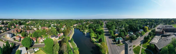 Panorama Aéreo Wellington Park Simcoe Ontario Canadá — Foto de Stock