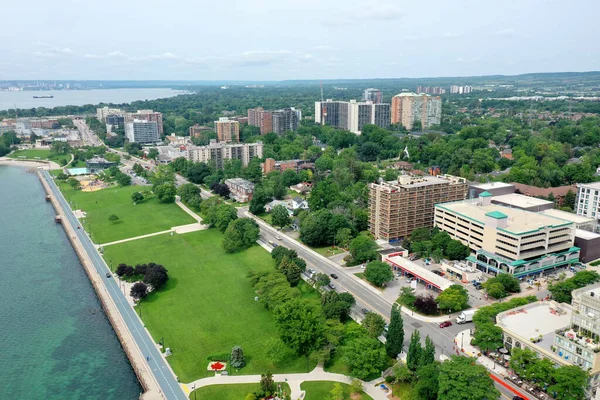 Antenn Vid Vattnet Burlington Ontario Kanada — Stockfoto